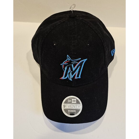 New Era Miami Marlins 9Twenty Women's Core Classic Adjustable Strap Hat Cap - Picture 1 of 3